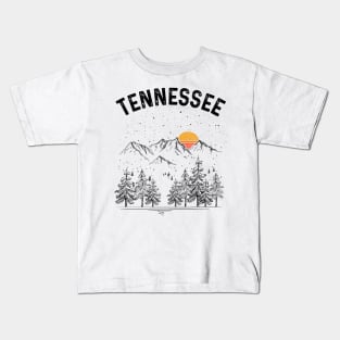 Tennessee State Vintage Retro Kids T-Shirt
